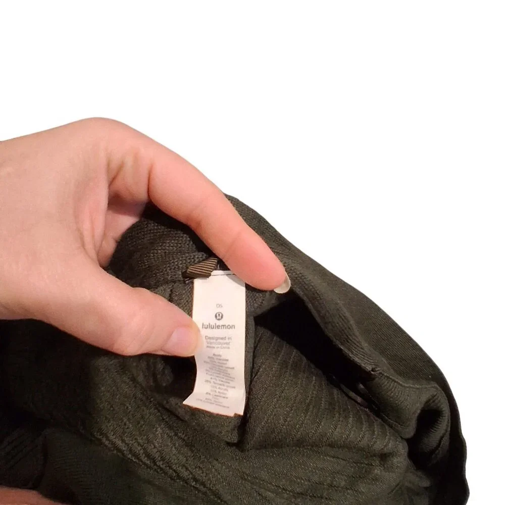 Lululemon Dream Weaver wrap one size cardigan sweater camo green